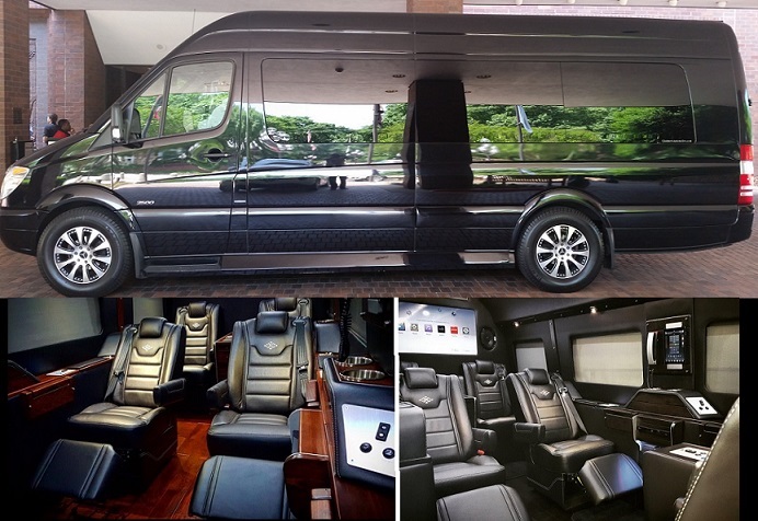 6 Passenger Luxury Black Sprinter Atlanta